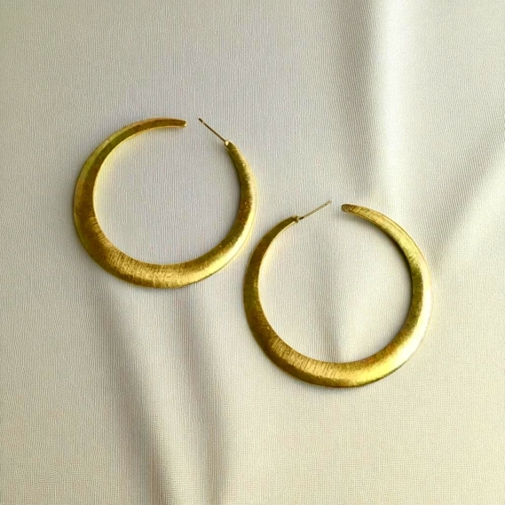 Gold tone earrings